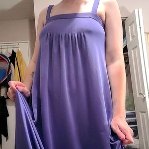 Long Purple Vintage Dress